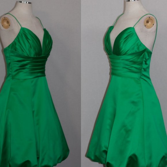 Da Vinci Green Pleated Gown - Picture 11 of 13